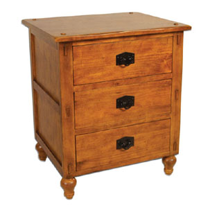 Bali 3 Drawer Nightstand