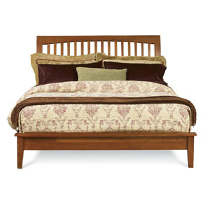 Cherry Expressions Eastern King Platform Sleigh Bed