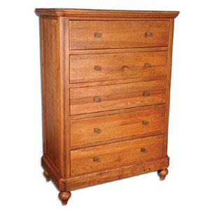 Chateau Oak 5 Drawer Chest