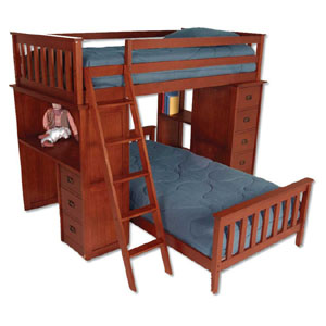 Mission Youth Study Loft Bed