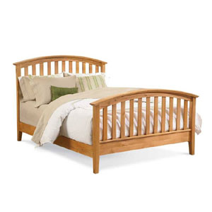 Townhouse Queen Bed In Natural Finish