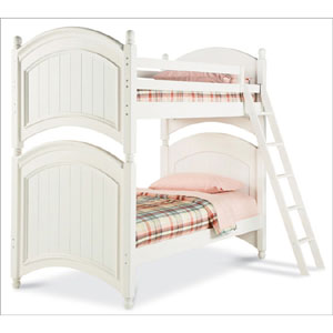 Hampton Pine Bunk Bed In White Finish